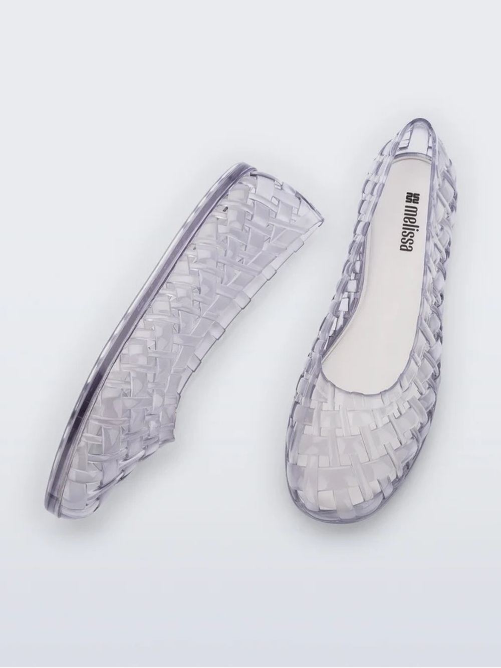 NIB Melissa Women’s Clear Woven Jelly Flats